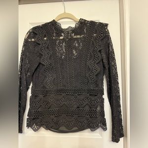 Black Lace Shirt
